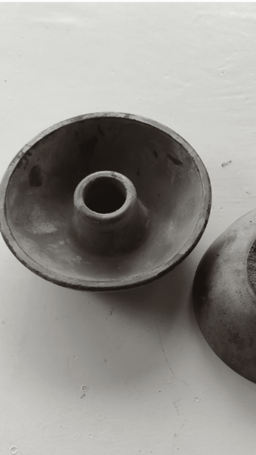 Concrete candle holder